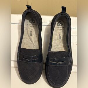 Cloudsteppers by Clarks Navy Slip-On Loafers